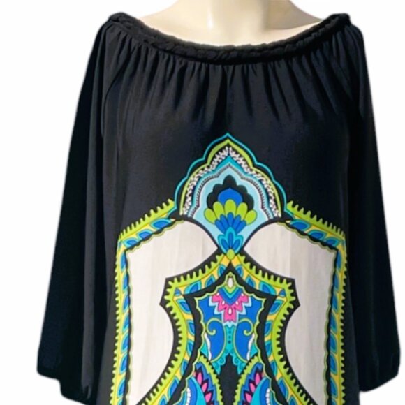 SOHO Apparel 3/4 Sleeve Pullover Dress - Picture 3 of 9